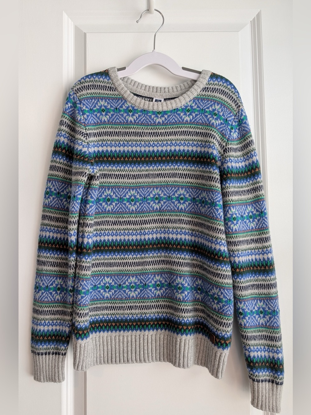 Janie and Jack Boys Fair Isle Sweater Multicolored Size 7